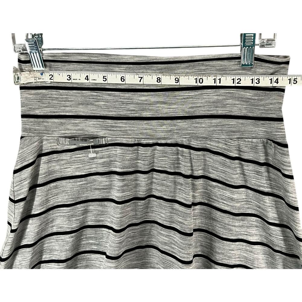 Icebreaker Gray and Black Striped Mini Skirt - Picture 6 of 11